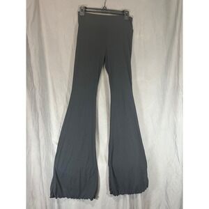 No Boundaries Womens Ribbed Flare Leggings Pants Black Size S